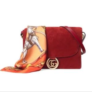 Gucci Red Leather Small GG Ring Shoulder Bag Gold Hardware Available For  Immediate Sale At Sotheby's